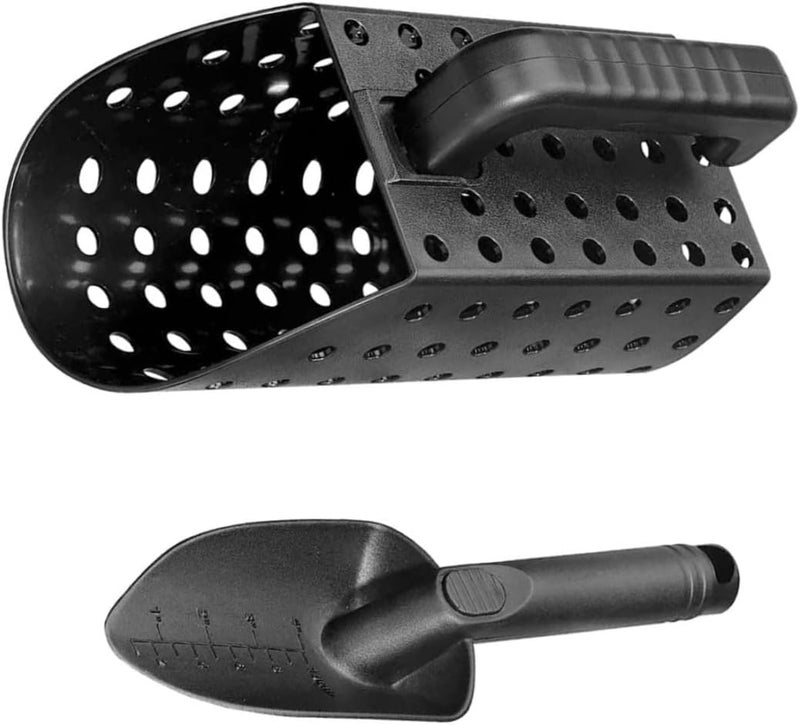 woobles Metal Detection Shovel, Sand Scoop Shovel Set Treasure Digging Tool with Handle for Metal Detecting 2PCS, Treasure Digging Tool - Image 1